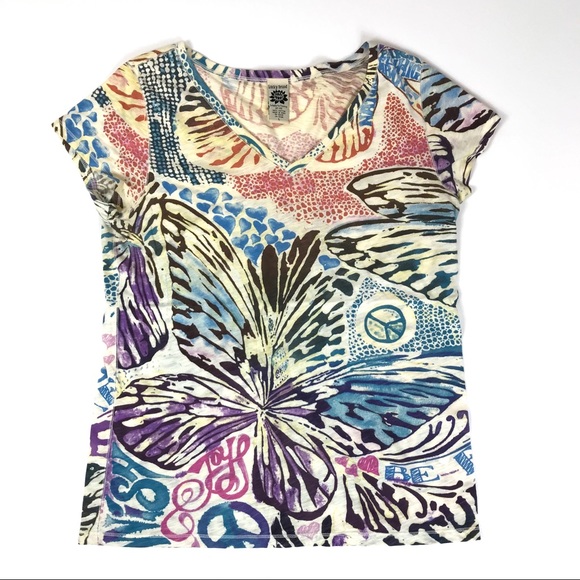 Lucky Brand Tops - Lucky Brand Graphic Tee Suitable for Framing Line